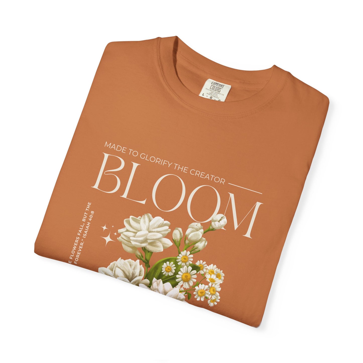 Christian Tee Bloom Floral Illustration T-shirt | Vintage  Botanical Graphic
