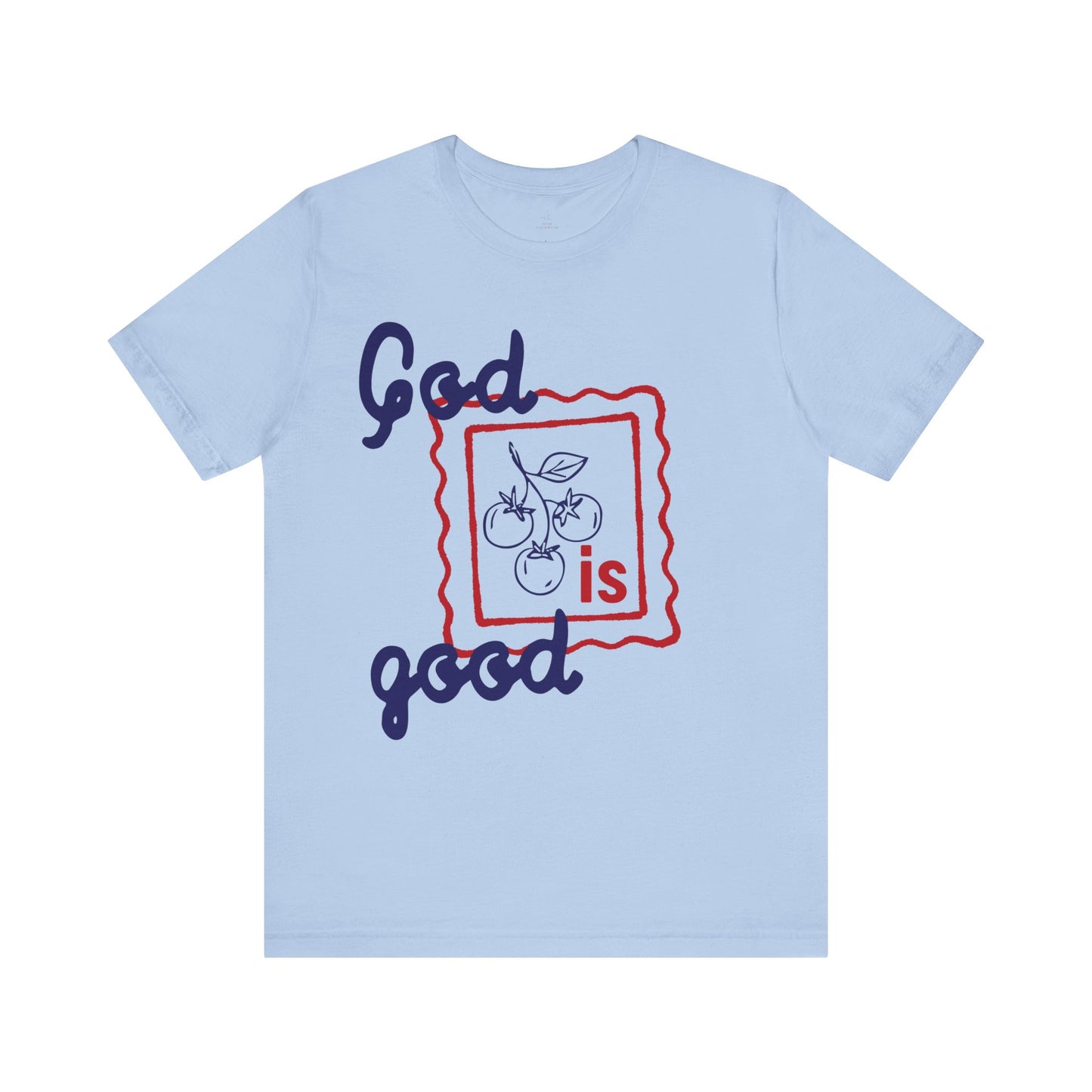 God Is Good T-Shirt | Religious Christian Tee, Hand-Drawn Fruit Illustration