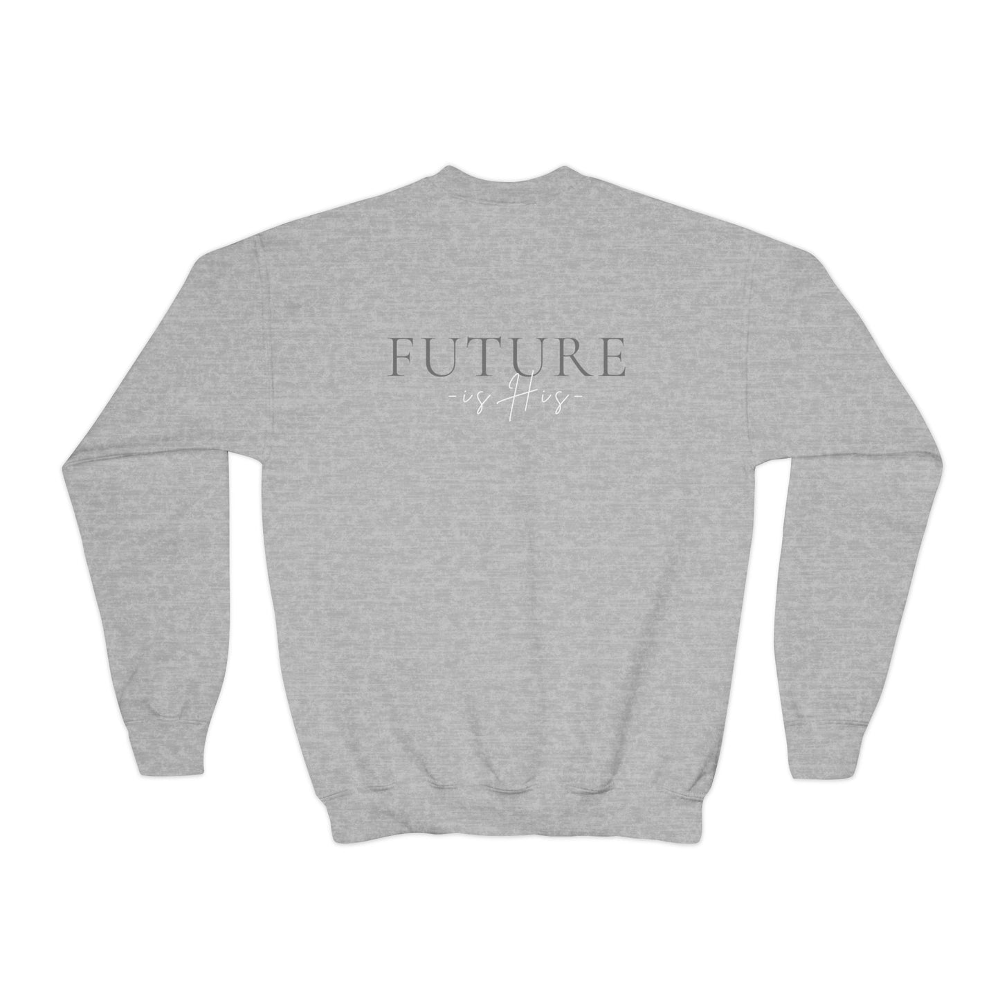 Christian MAn Sweatshirt | Small Cross Chest Graphic