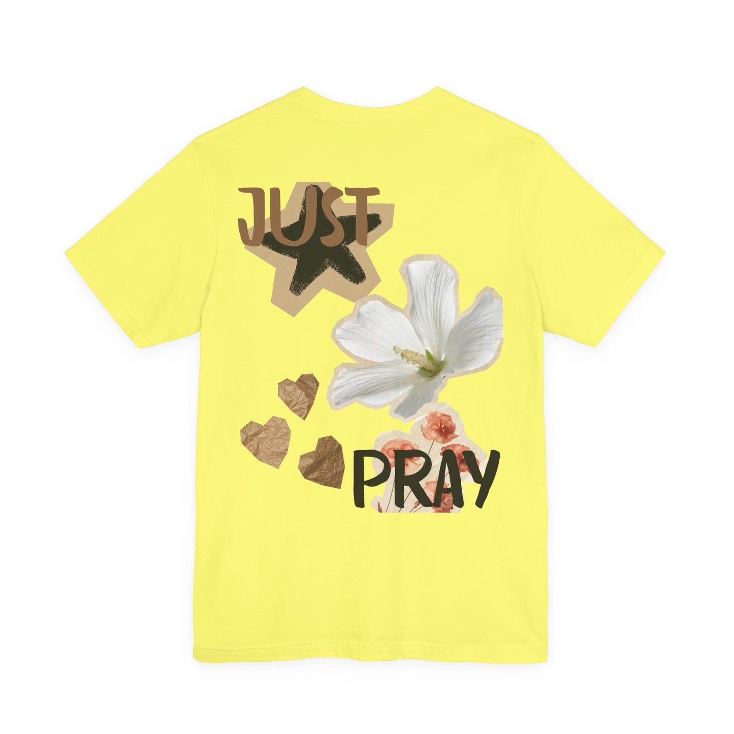 Just Pray floral back T-Shirt | faith graphic tee