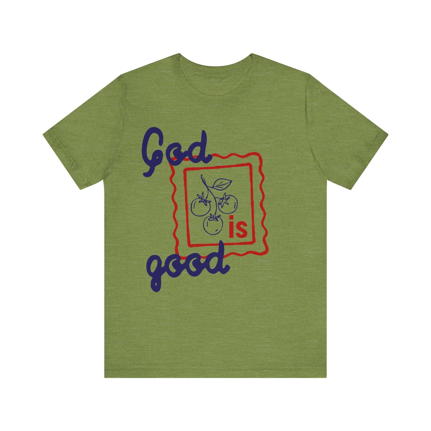 God Is Good T-Shirt | Religious Christian Tee, Hand-Drawn Fruit Illustration