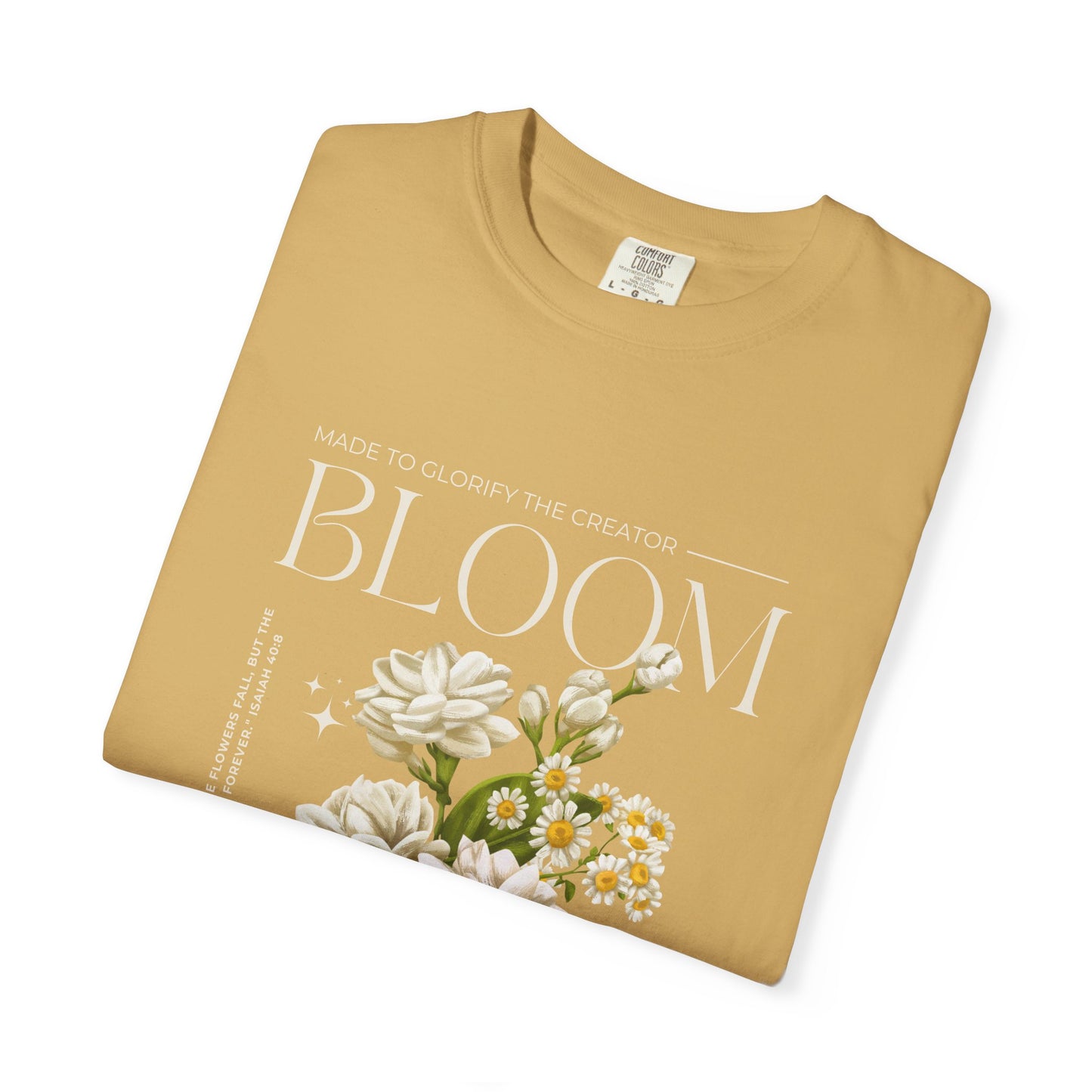 Christian Tee Bloom Floral Illustration T-shirt | Vintage  Botanical Graphic