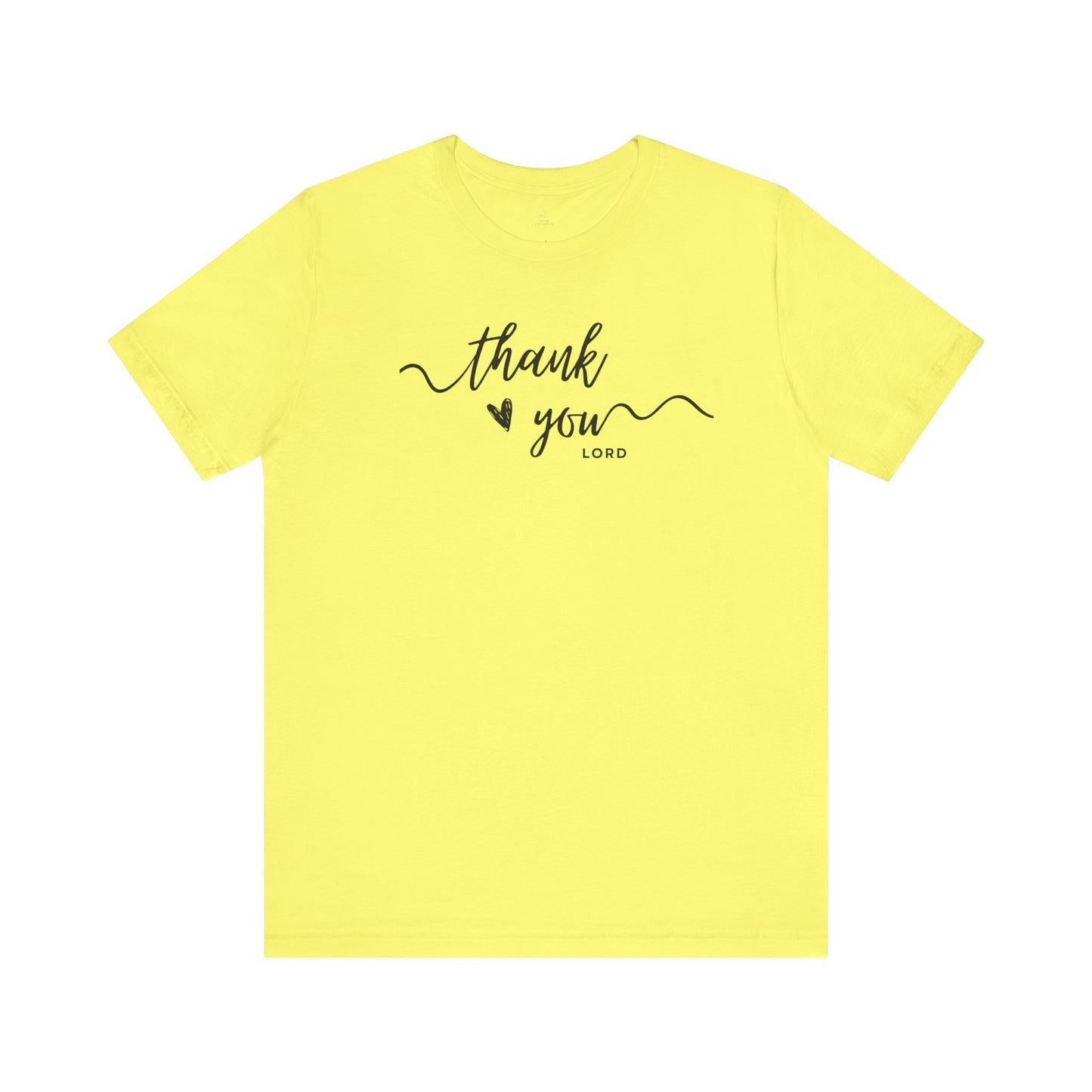 Thank You Lord script heart Woman T-Shirt Faith Christian