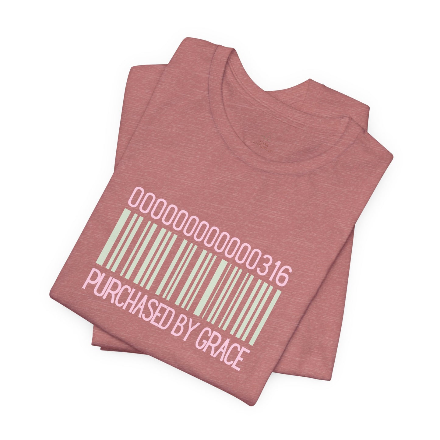 Barcode 'Purchased by Grace' Design Woman Tee