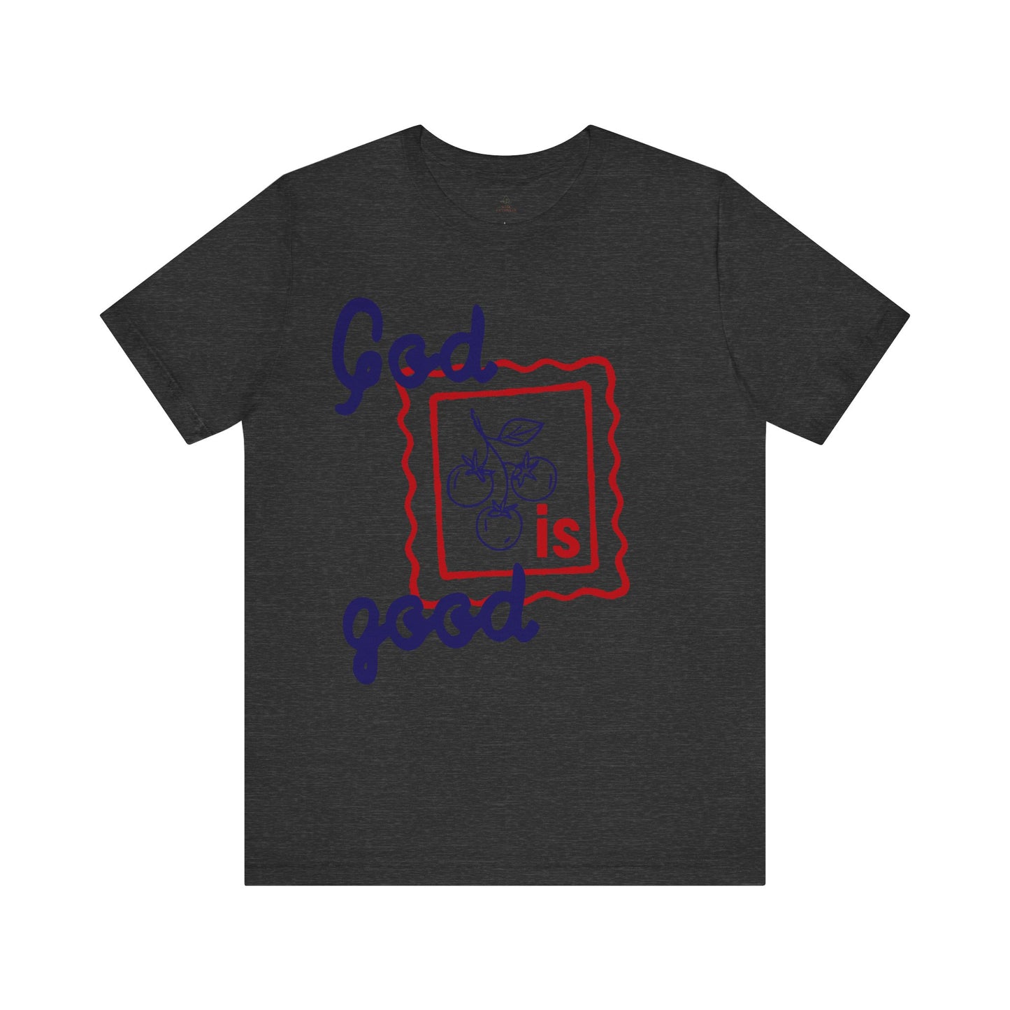 God Is Good T-Shirt | Religious Christian Tee, Hand-Drawn Fruit Illustration