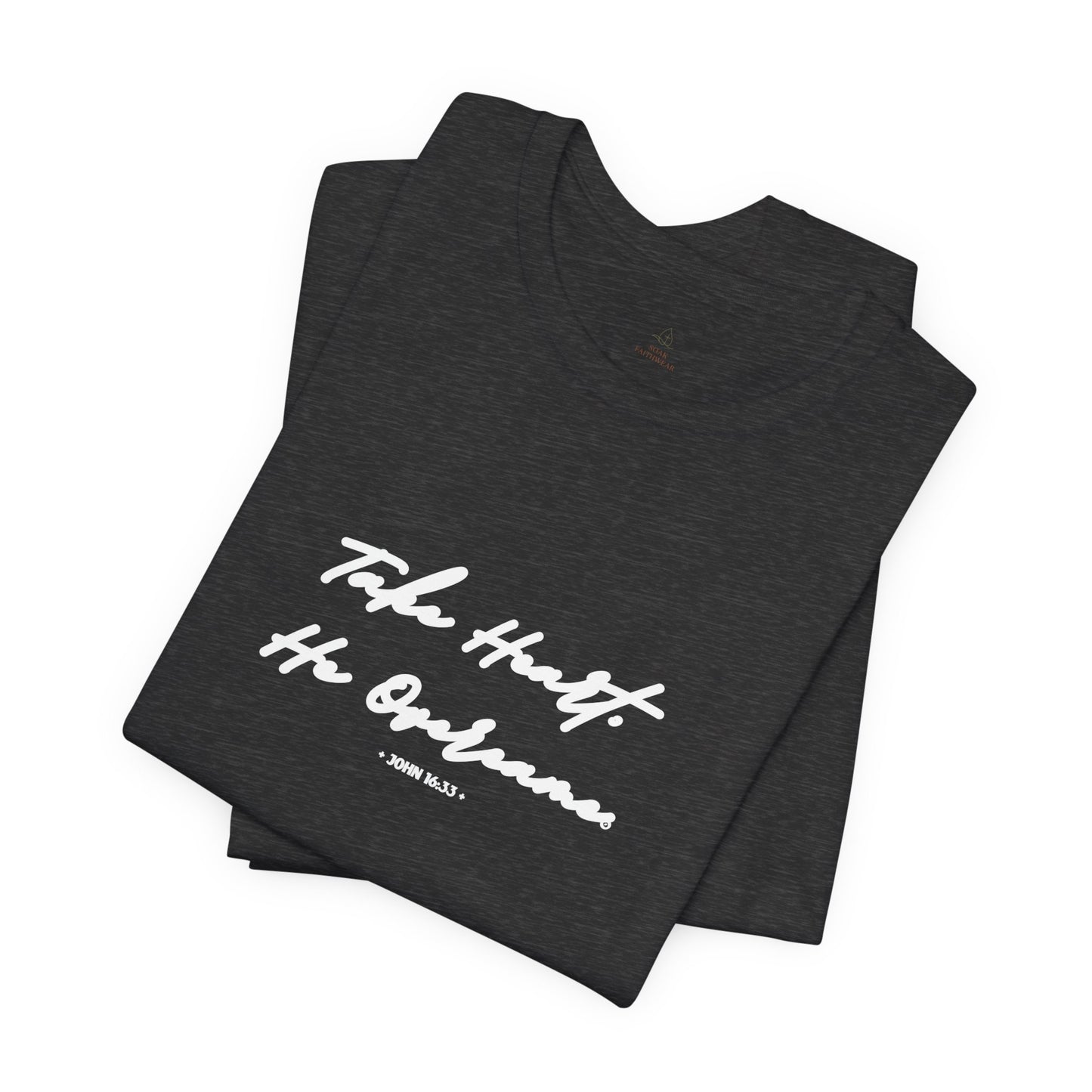Take Heart He Overcame Shirt, Christian T-Shirt