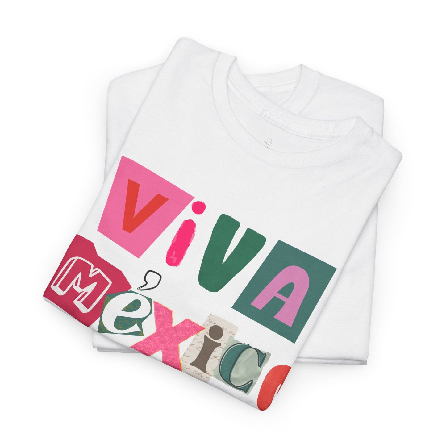 Viva Mexico block letters Tee | Mexican pride graphic T-Shirt