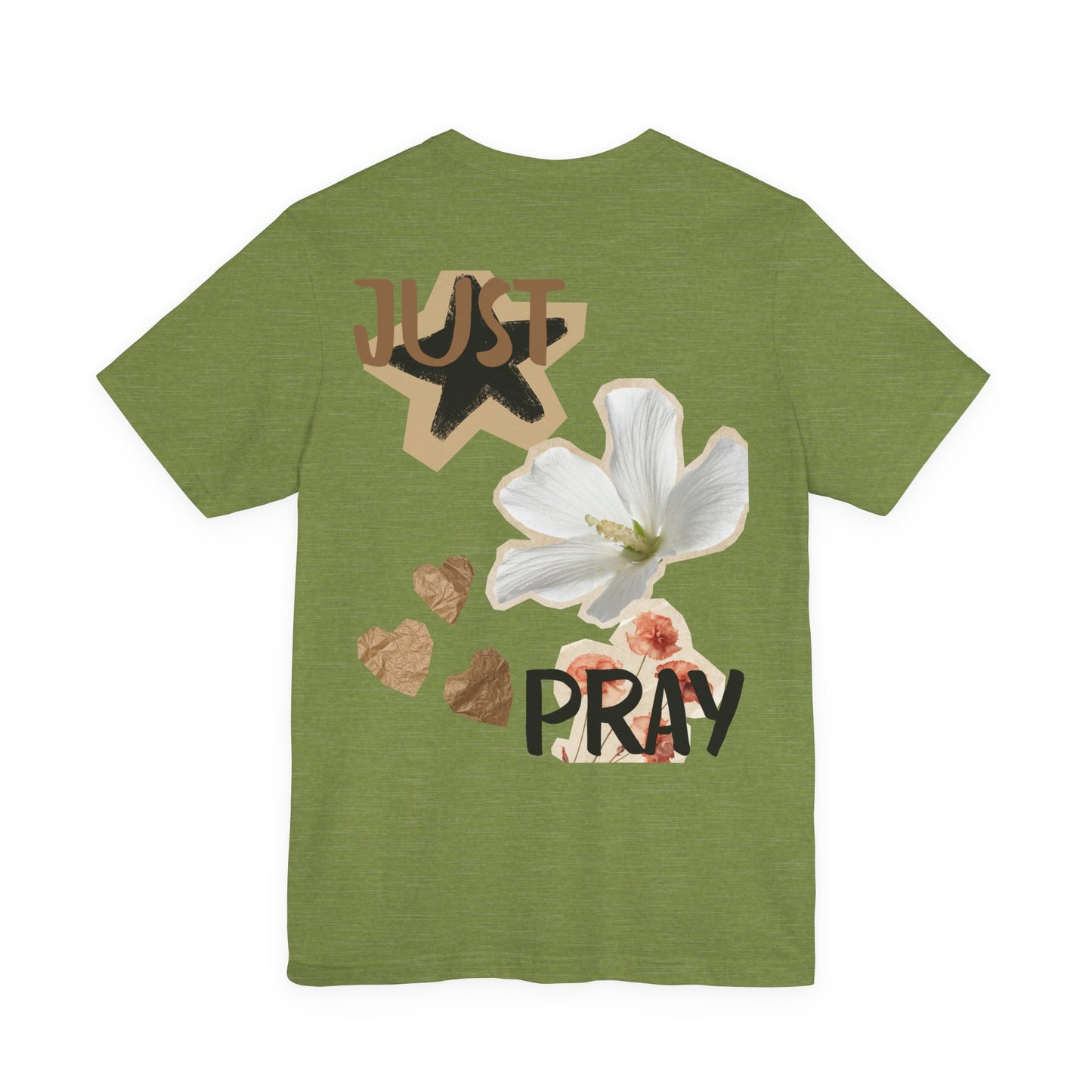 Just Pray floral back T-Shirt | faith graphic tee