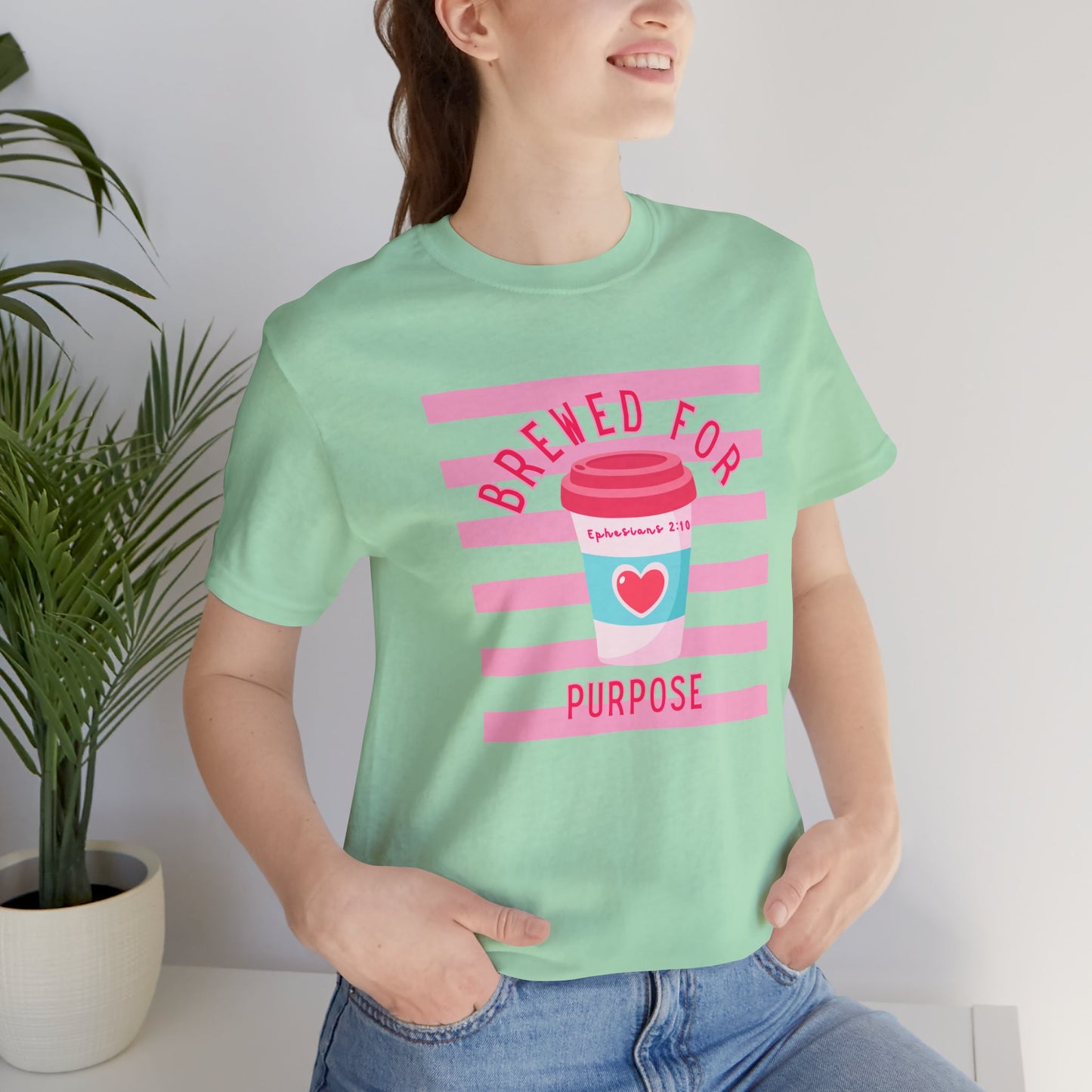 Brewed for Purpose Woman Faith Graphic Shirt