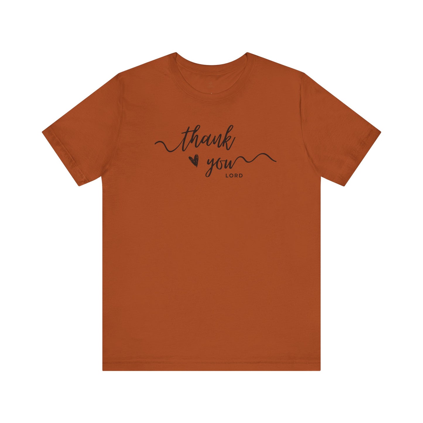 Thank You Lord script heart Woman T-Shirt Faith Christian