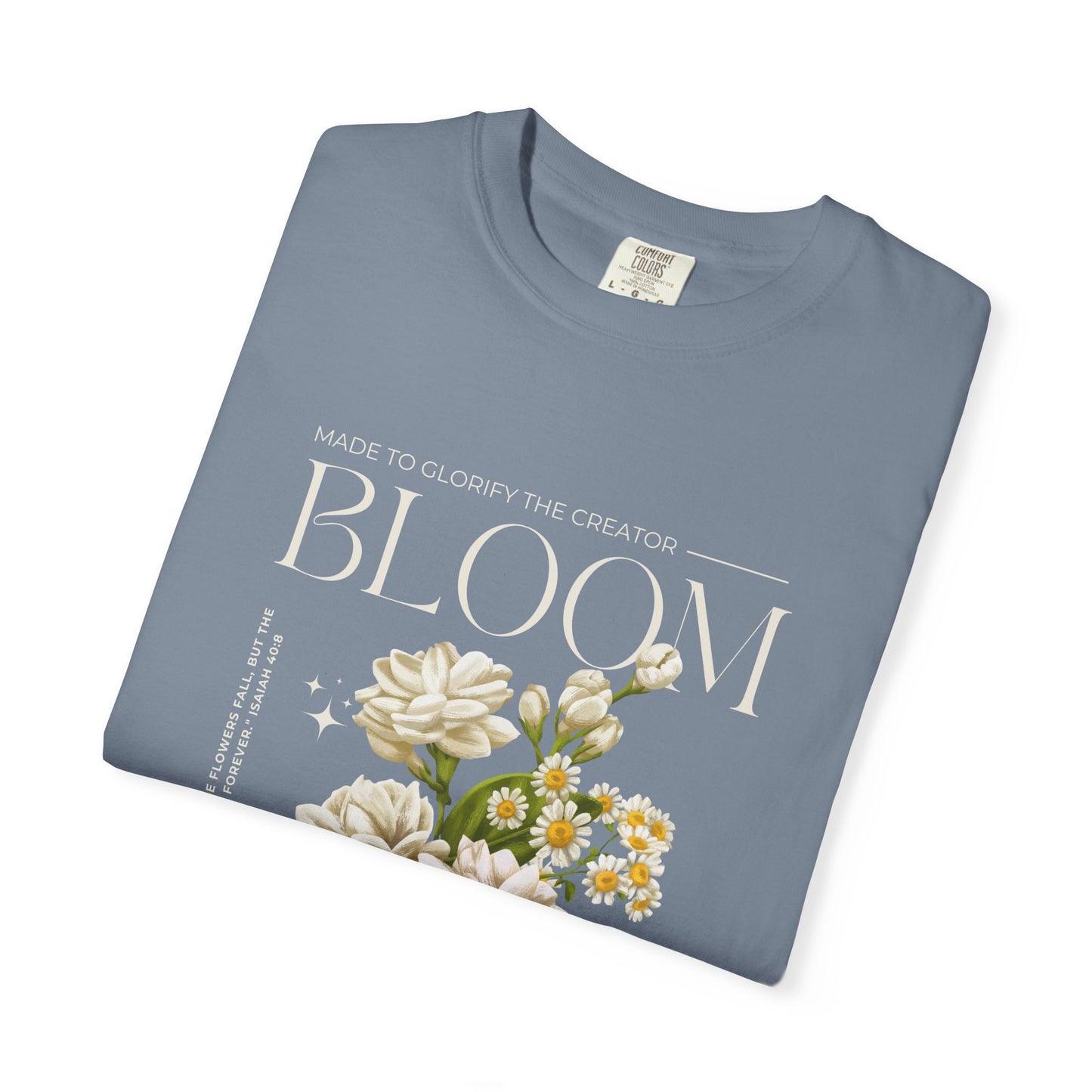 Christian Tee Bloom Floral Illustration T-shirt | Vintage  Botanical Graphic