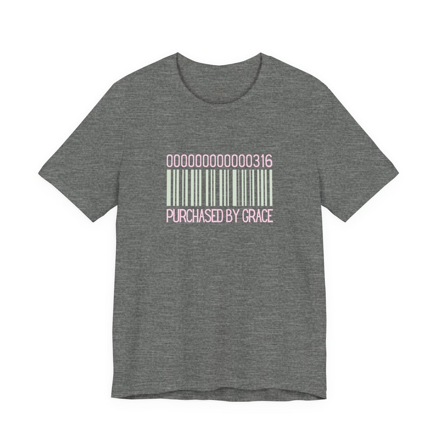 Barcode 'Purchased by Grace' Design Woman Tee