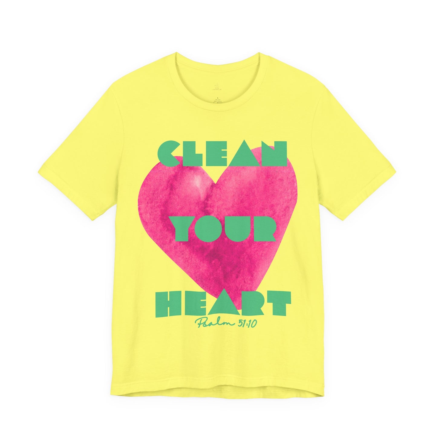 Clean Your Heart Woman tee Psalm 51:10 Christian Shirt