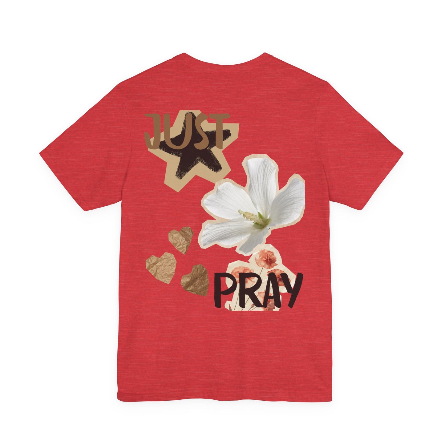 Just Pray floral back T-Shirt | faith graphic tee