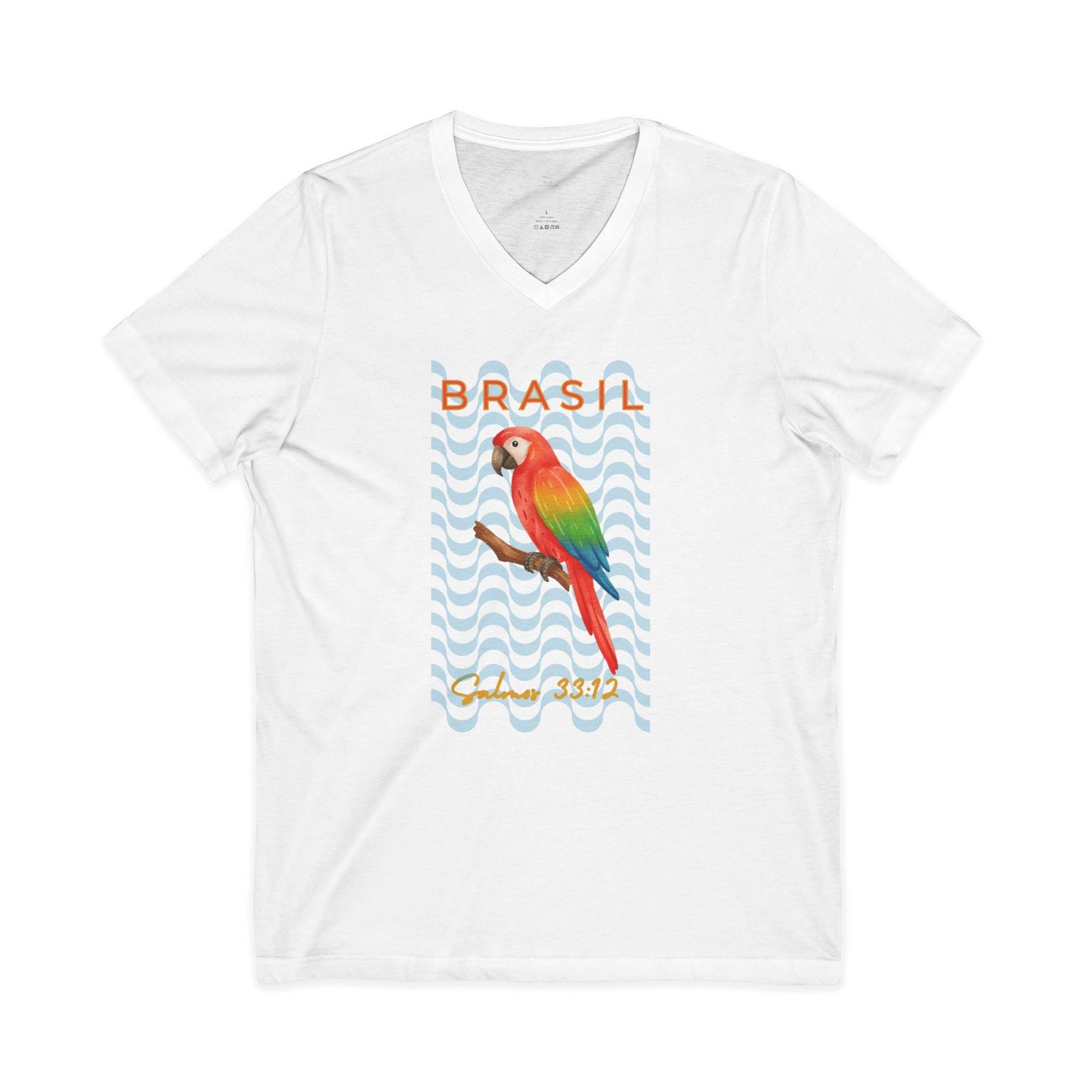 Brasil Parrot Illustration Woman Tee