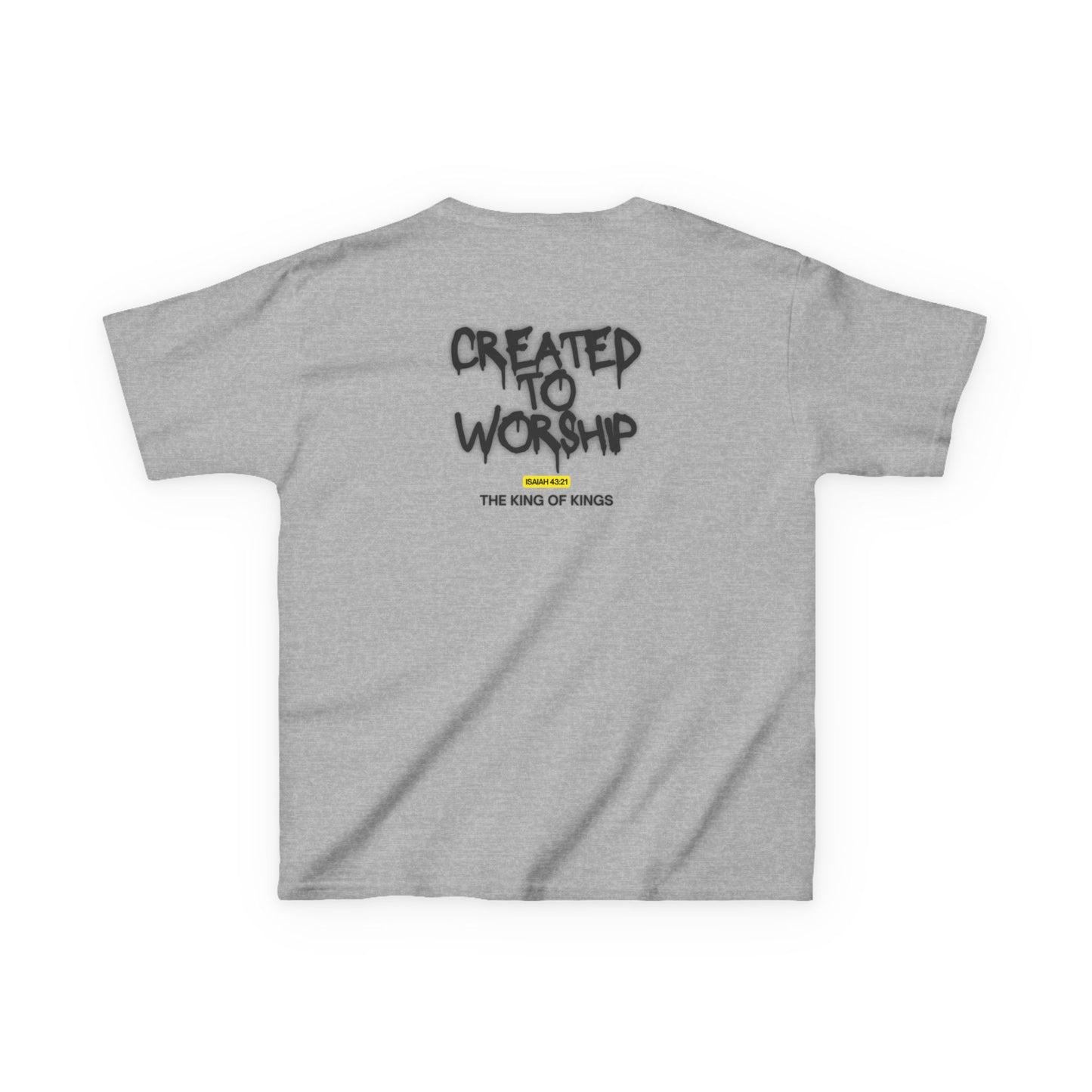 Created to Worship Man Tee faith