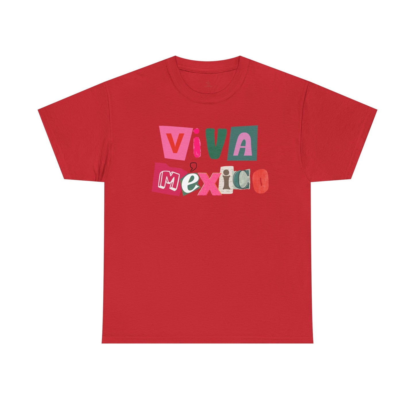 Viva Mexico block letters Tee | Mexican pride graphic T-Shirt